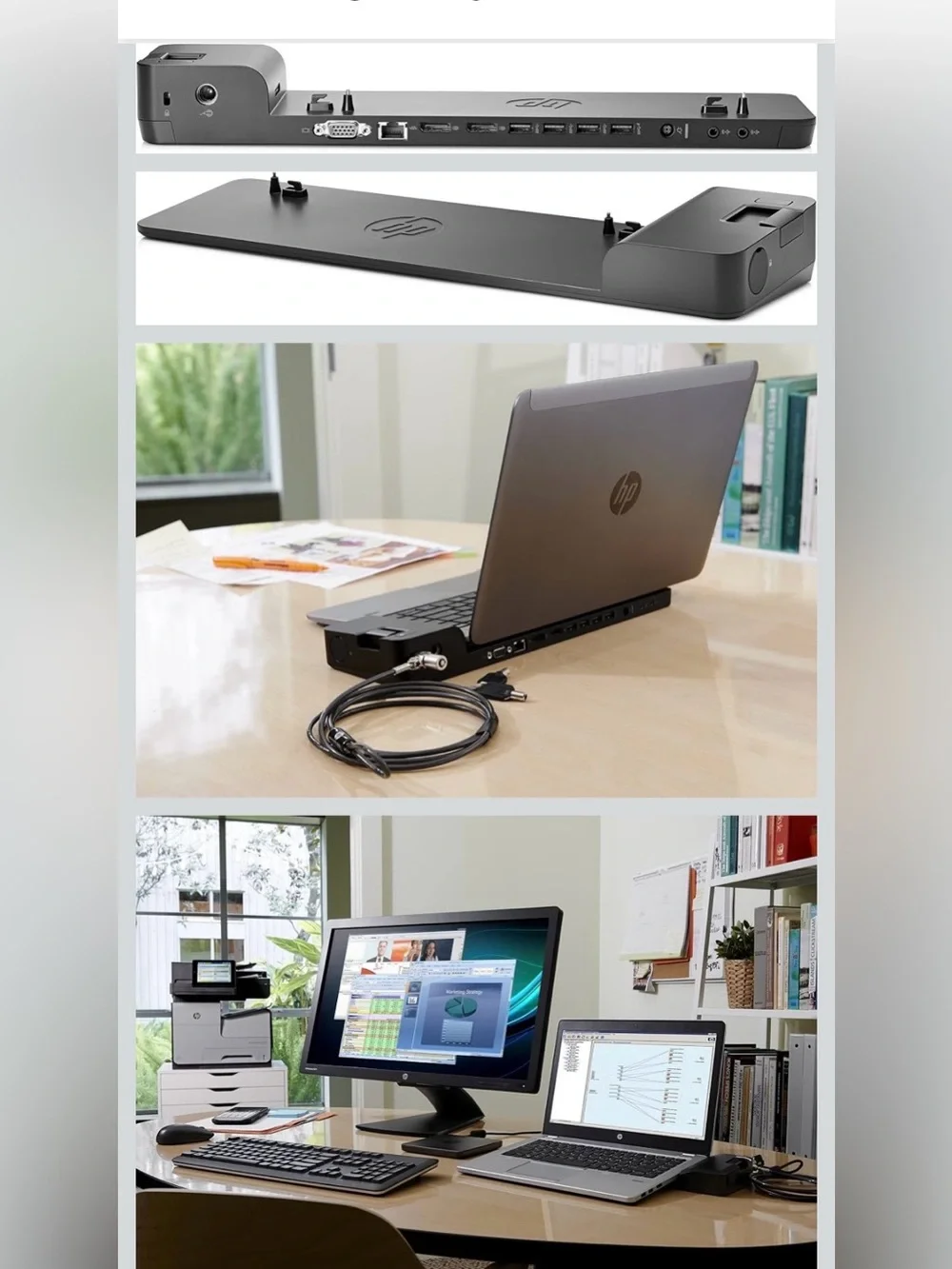HP 2013 UltraSlim Docking Station - Black